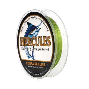 HERCULES 100M 109Yds Army Green 10lb-420lb PE Braid Fishing Line 12 Strands HERCULES